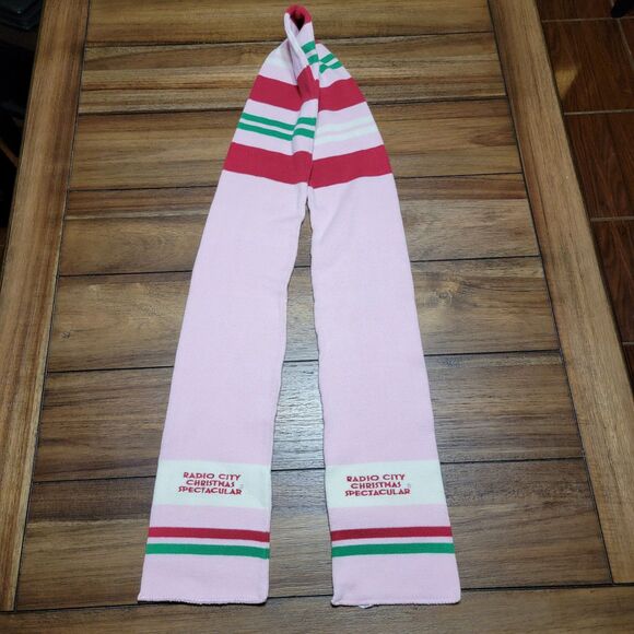 Radio City Christmas Spectacular Pink Knit Scarf 6" X 74" - Picture 1 of 5